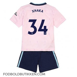 Arsenal Granit Xhaka #34 Tredjetrøje Børn 2022-23 Kortærmet (+ Korte bukser)
